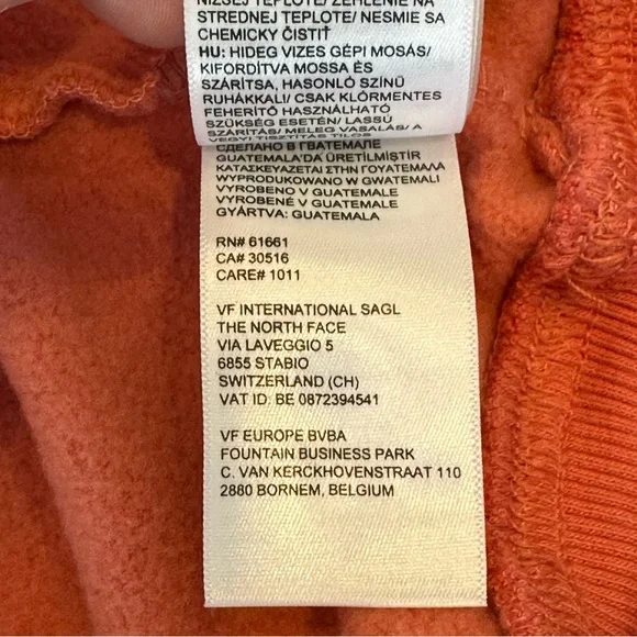 THE NORTH FACE Box NSE Never Stop Exploring Rose Salmon Pink Hoodie XS - Picture 11 of 12
